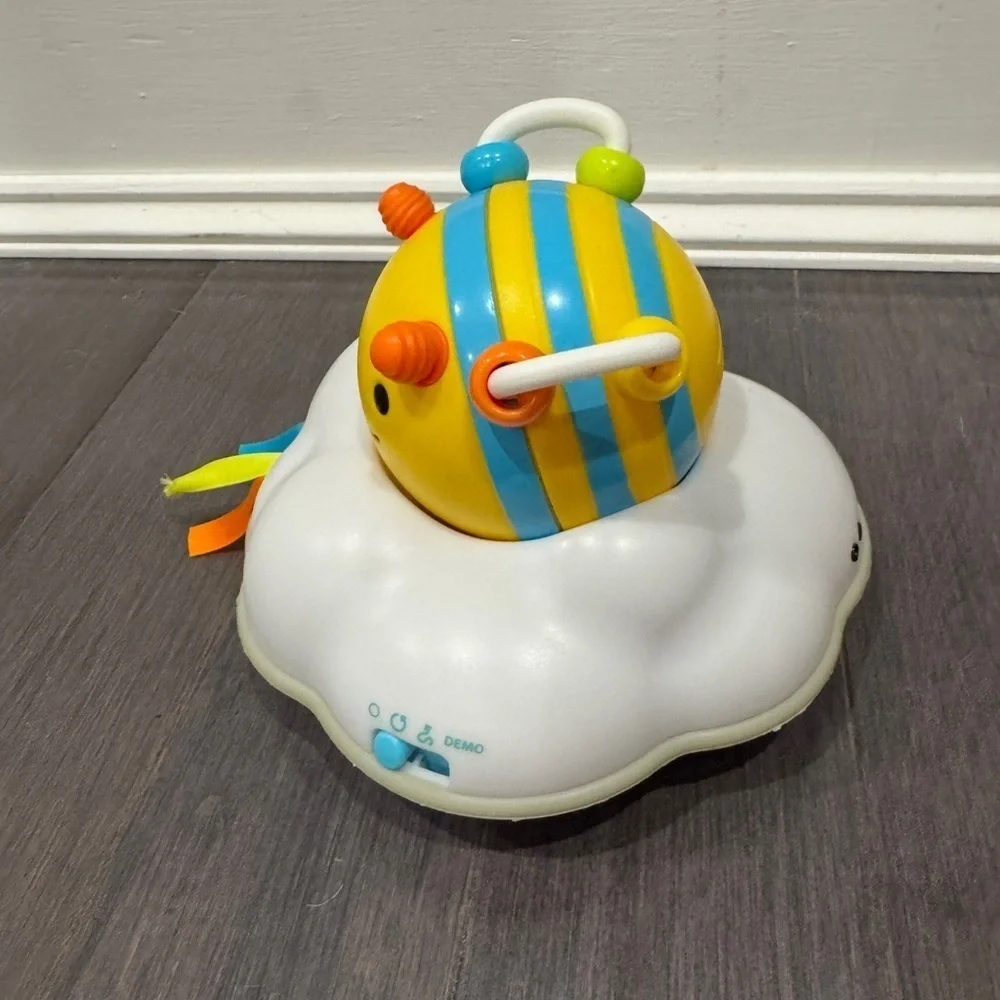 Skip Hop Bumble Bee Yellow and Blue Electronic Musical Bee Crawling Toy
